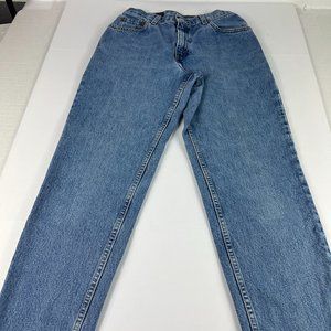 VTG Levi's Jeans Womens 6 Misses Short 550 Relaxed Tapered Leg Blue Cotton Denim